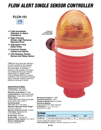 Thumbnail of document Data Sheet - FLCN-101 Flow/No Flow Single Sensor Controller w/Strobe Alert